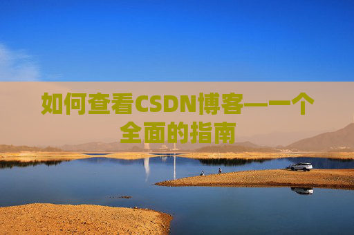 如何查看CSDN博客—一个全面的指南
